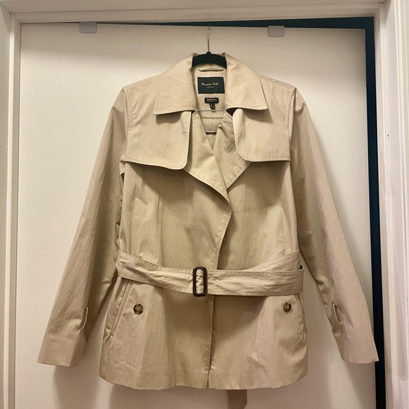 Massimo Dutti NWOT Beige Trench Coat - Picture 6 of 7